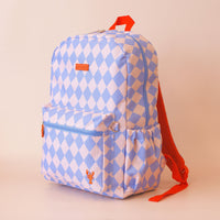 FOX & FALLOW BACKPACK: BLUE DIAMONDS