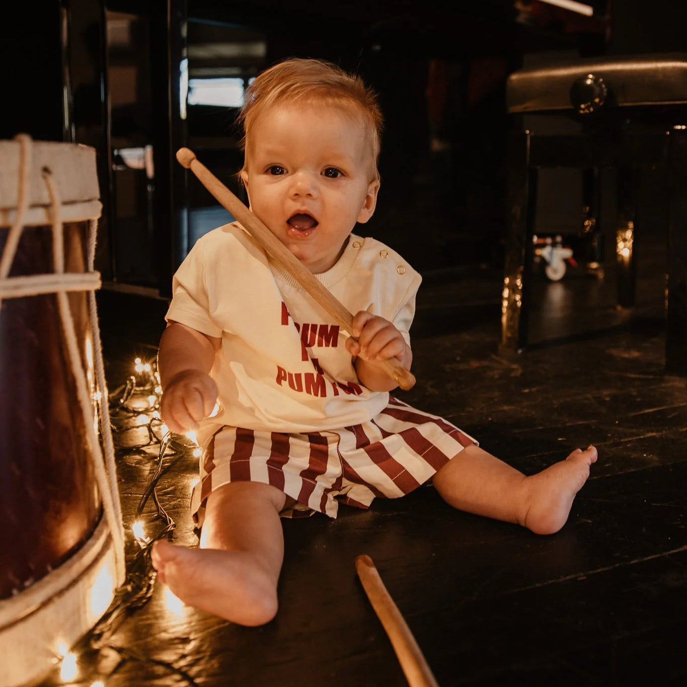 PEARSON & PEARSON BABY JOE SHORTS: CANDY CANE