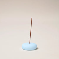 GENTLE HABITS FROSTED GLASS SMALL INCENSE HOLDER: BLUE