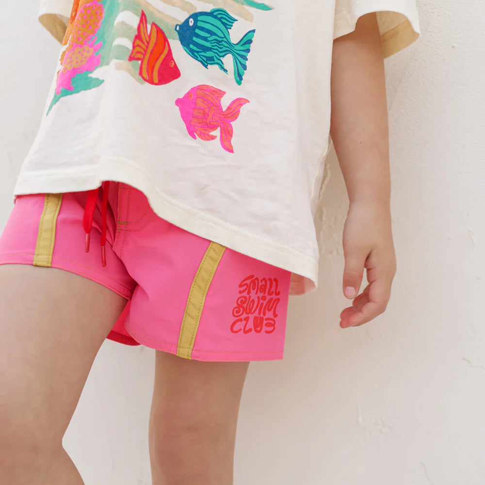 SMALL SWIM CLUB PINK BOARDIES
