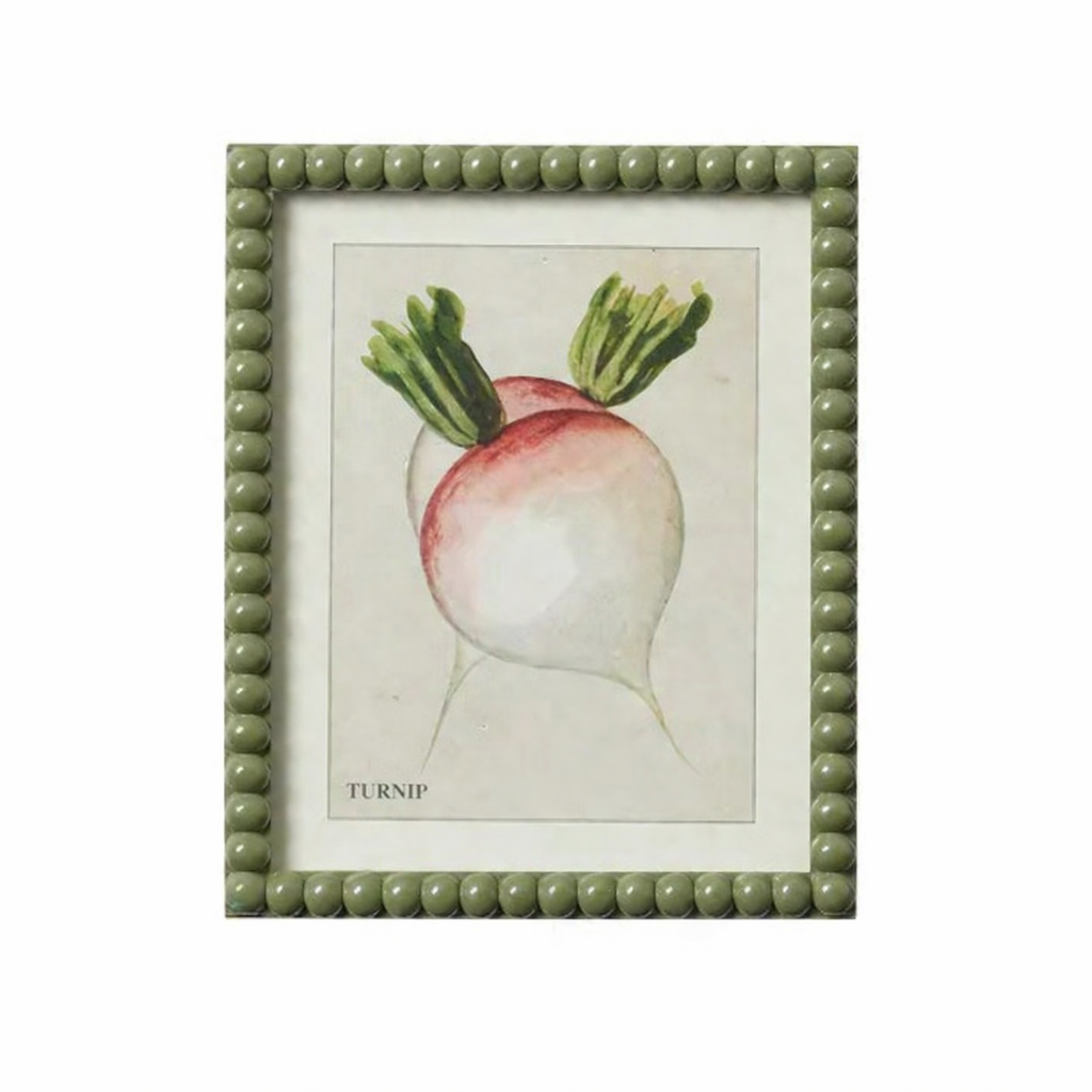 CRISP FRAME GLASS PRINT: TURNIP