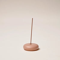 GENTLE HABITS FROSTED GLASS SMALL INCENSE HOLDER: BROWN