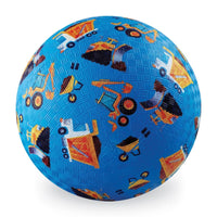 TIGER TRIBE 7 INCH PLAYGROUND BALL: CONSTRUCTION (BLUE)