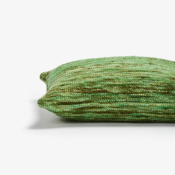 BONNIE AND NEIL WOOL MARLE CUSHION: EMERALD/ 60X40CM