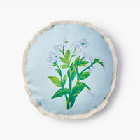 BONNIE AND NEIL FORGET ME NOT ROUND CUSHION: BLUE/50CM