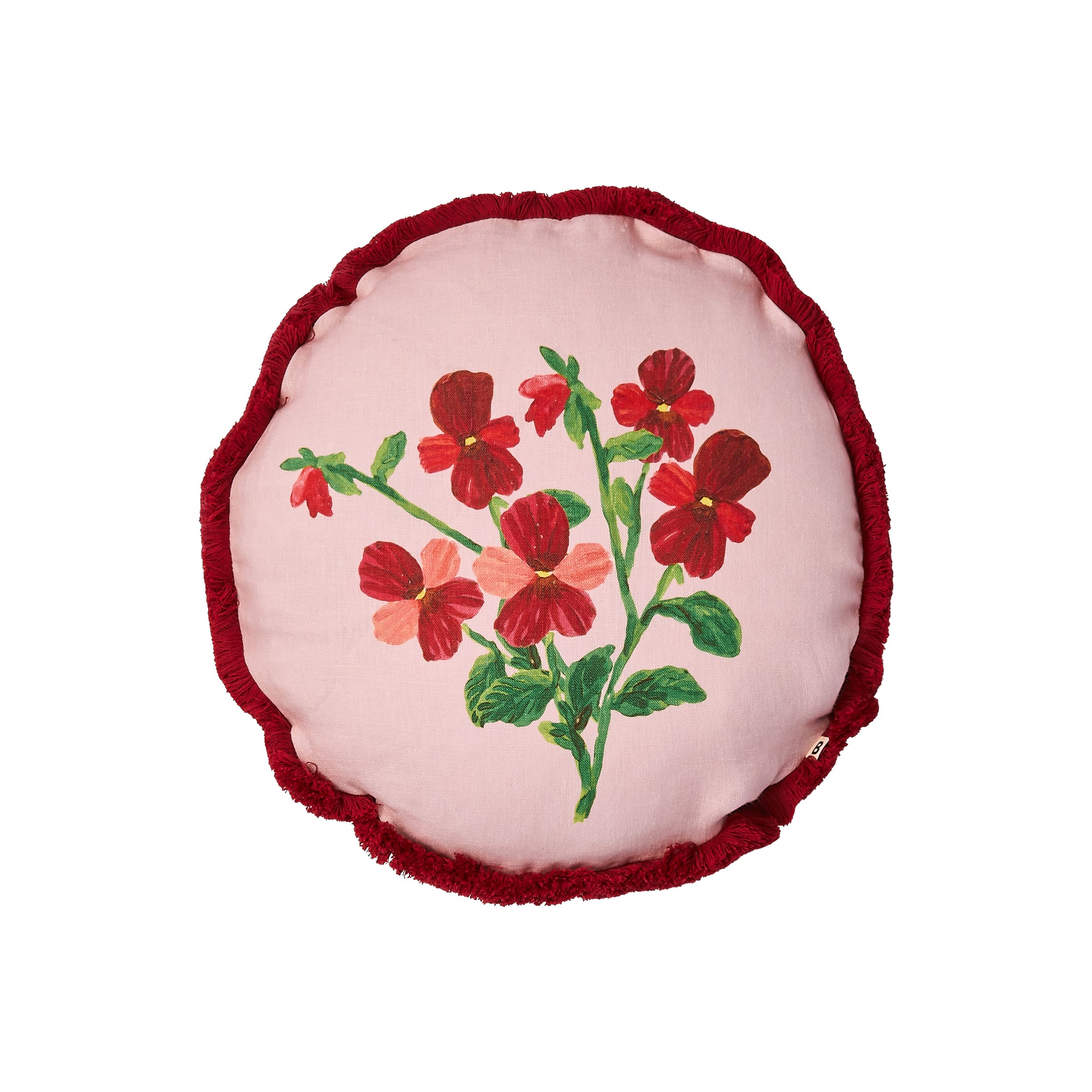 BONNIE AND NEIL MINI VIOLA ROUND CUSHION: 45CM