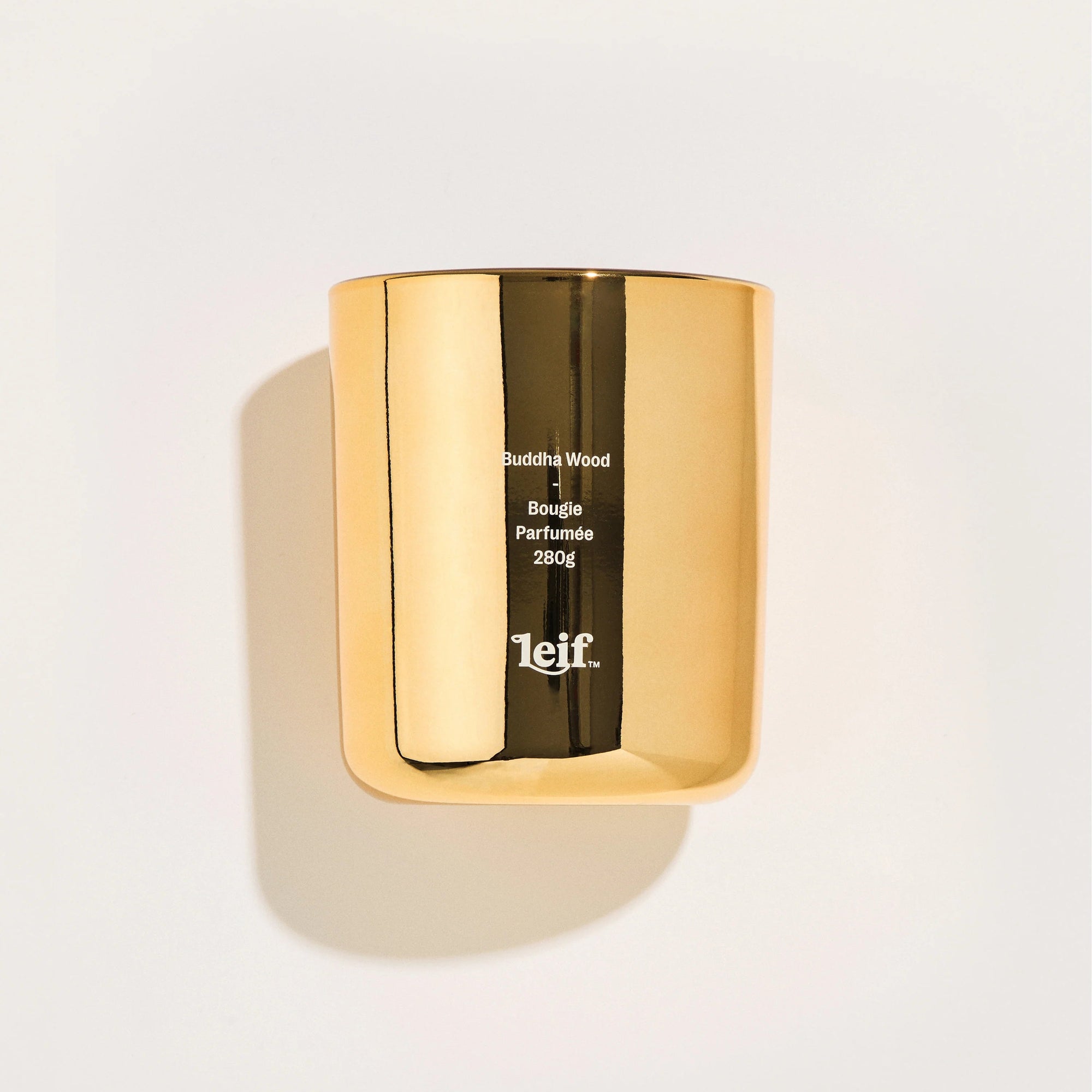 LEIF 'HOLIDAY' BUDDHA WOOD GOLD CANDLE