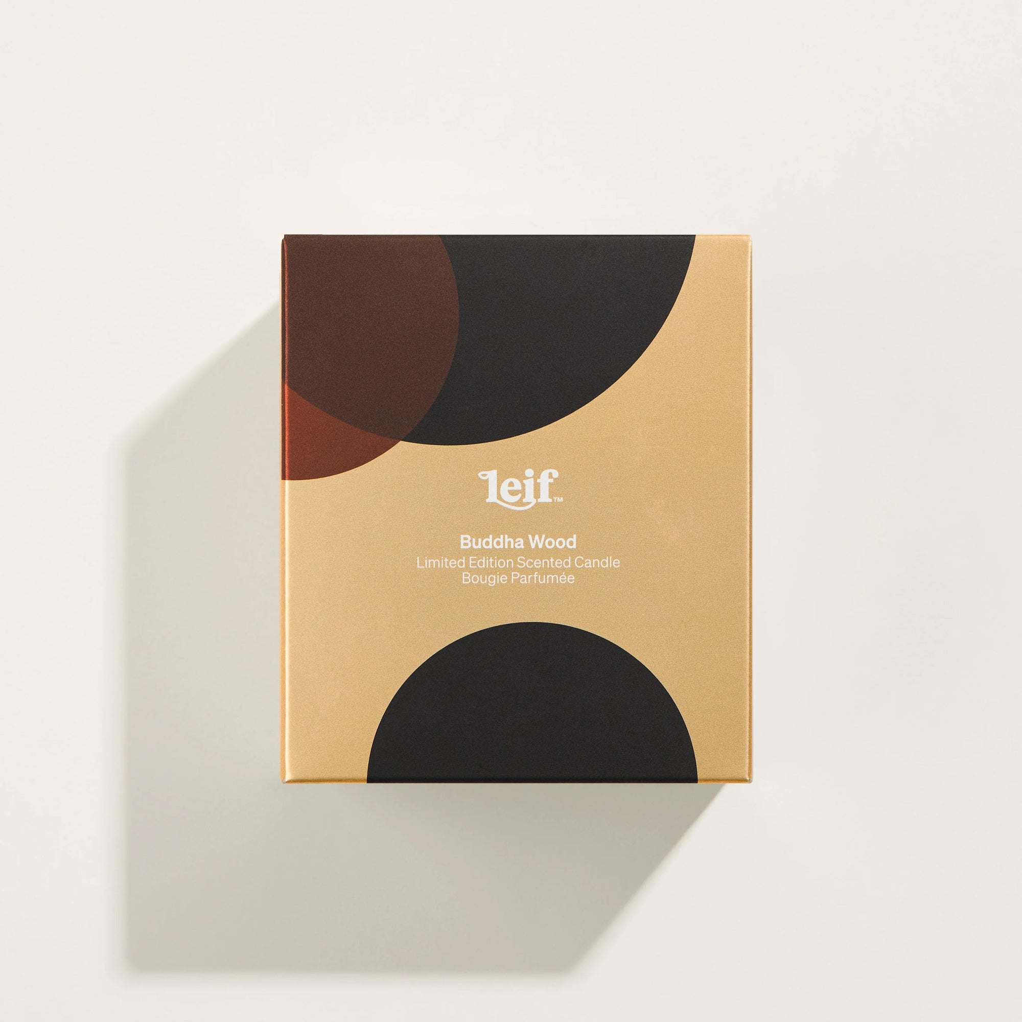 LEIF 'HOLIDAY' BUDDHA WOOD GOLD CANDLE