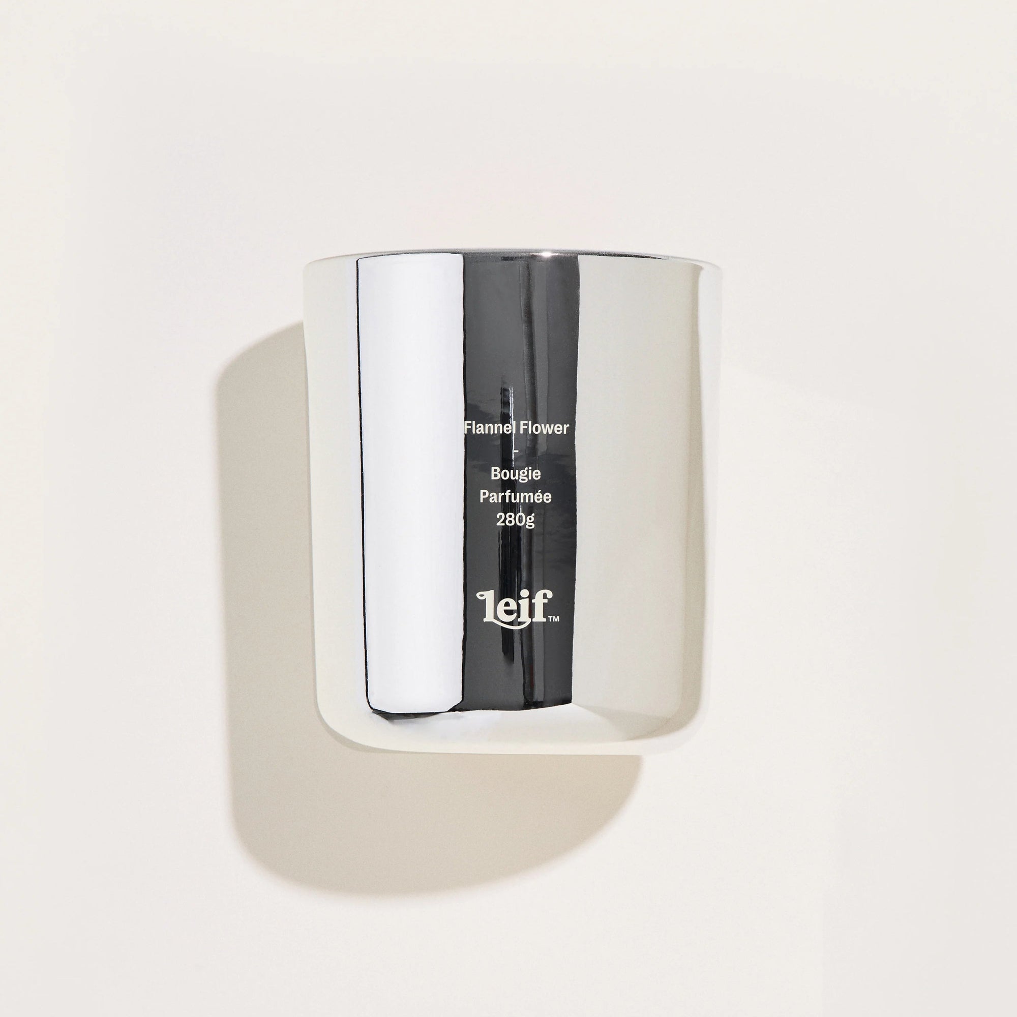 LEIF 'HOLIDAY' FLANNEL FLOWER SILVER CANDLE