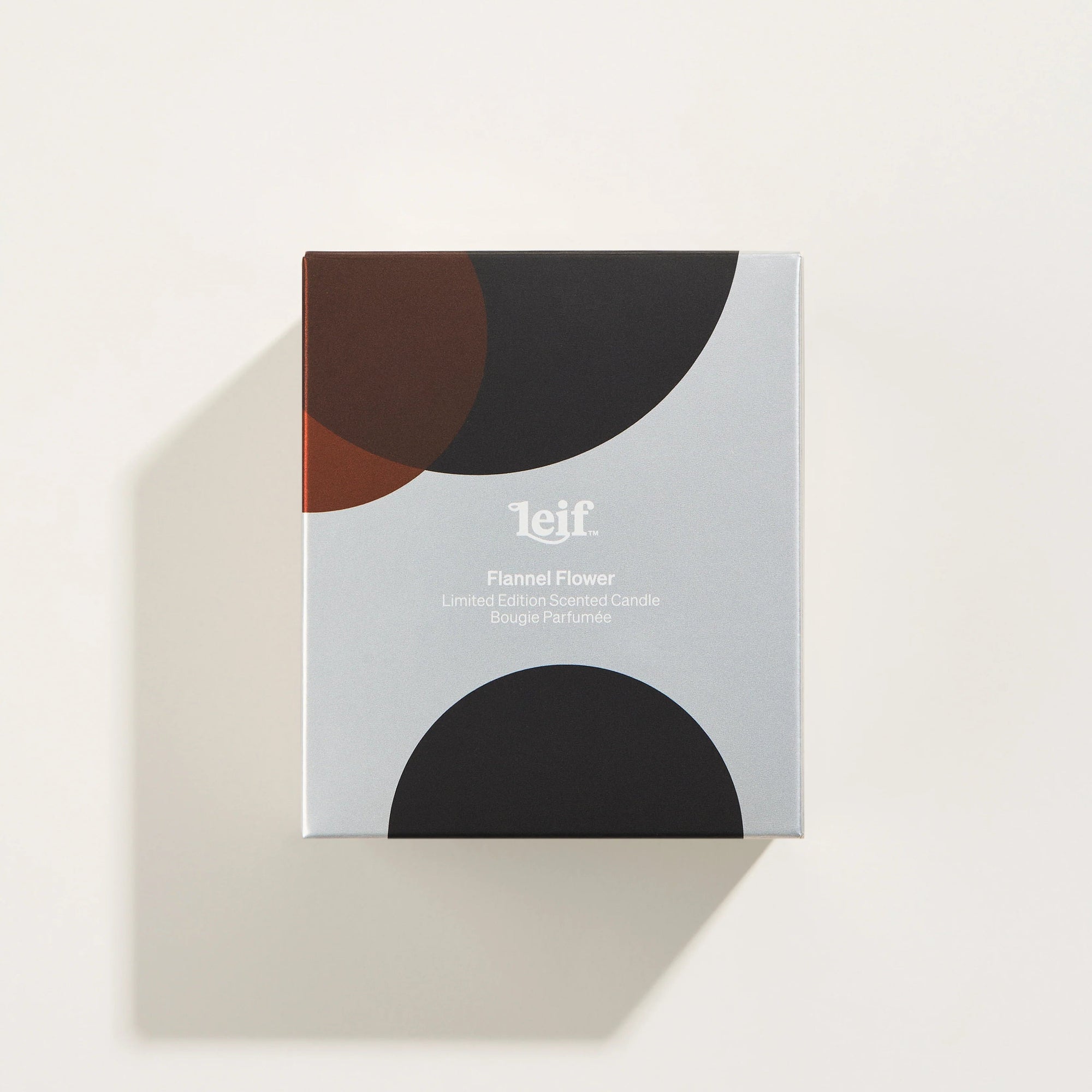 LEIF 'HOLIDAY' FLANNEL FLOWER SILVER CANDLE