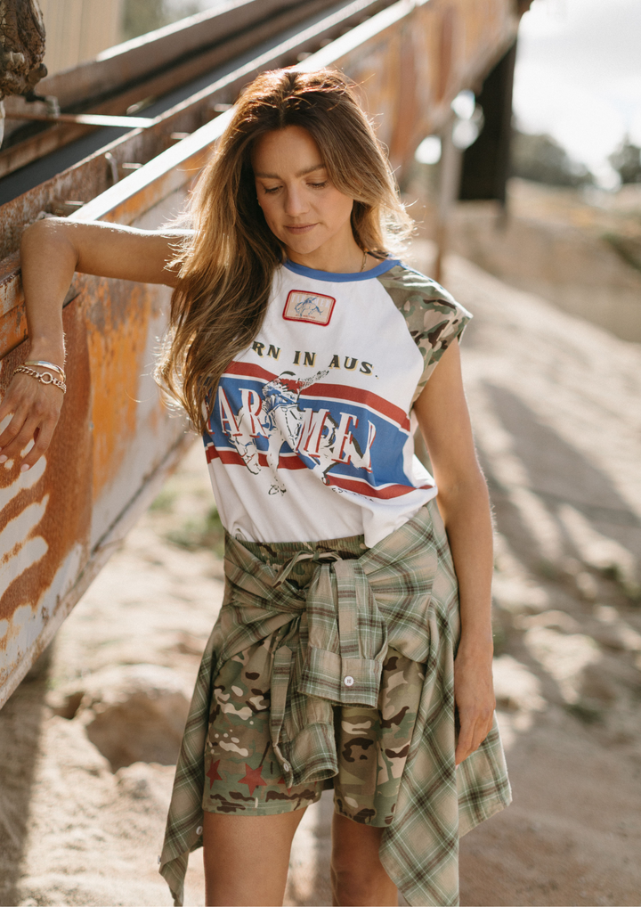 FAR MER CAMO JERSEY TRACK SHORT 3