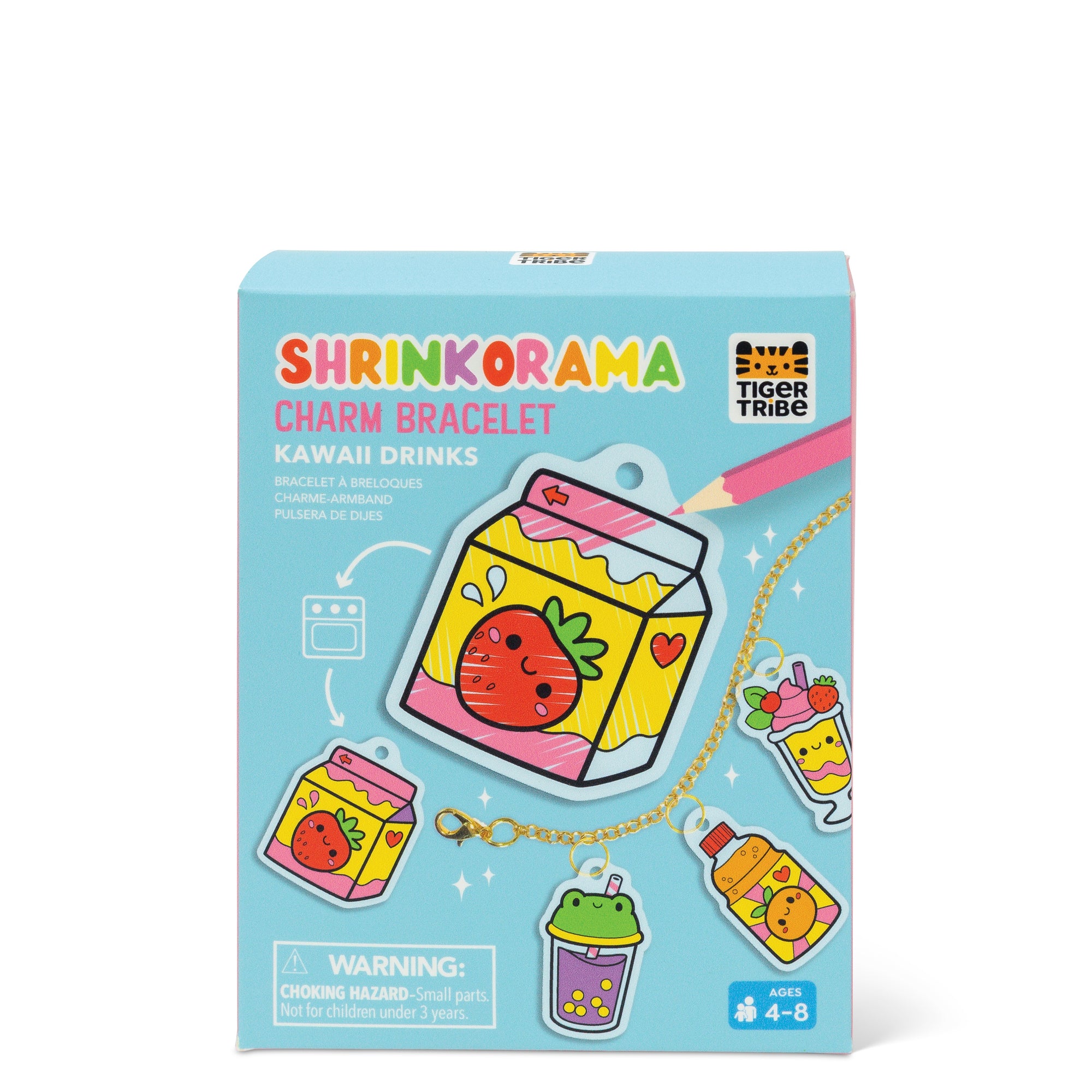 TIGER TRIBE SHRINKORAMA CHARM BRACELET: KAWAII DRINKS