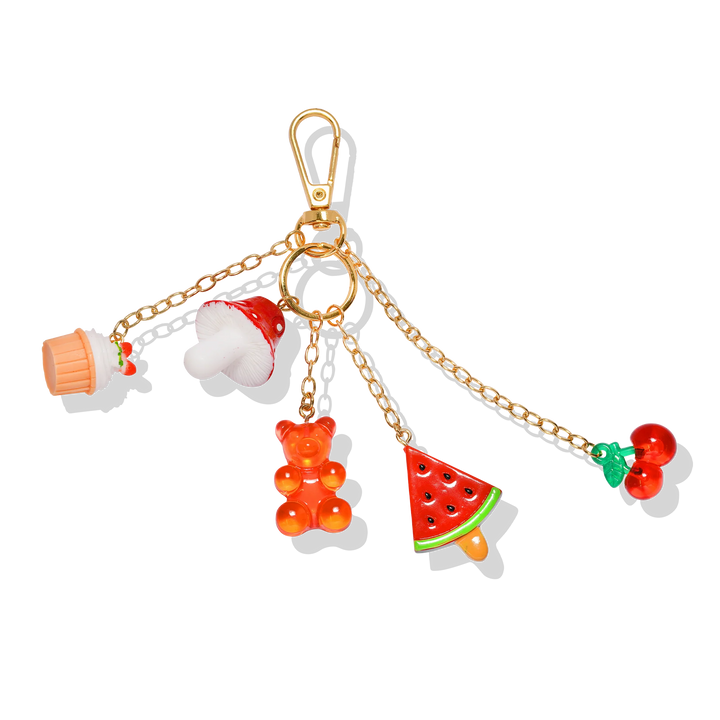 CRYSTAL HAZE BEARLY HANGING ON BAG CHARM