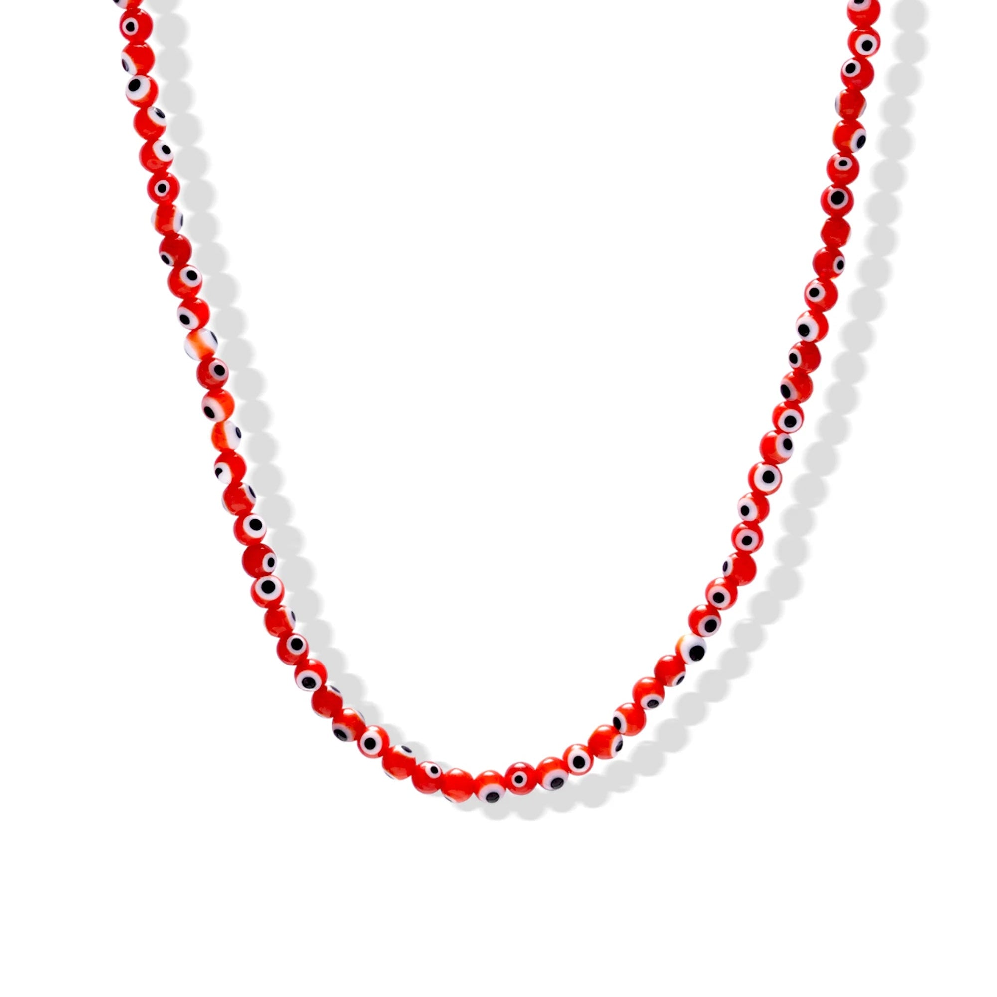 CRYSTAL HAZE ALL-SEEING NECKLACE: RED