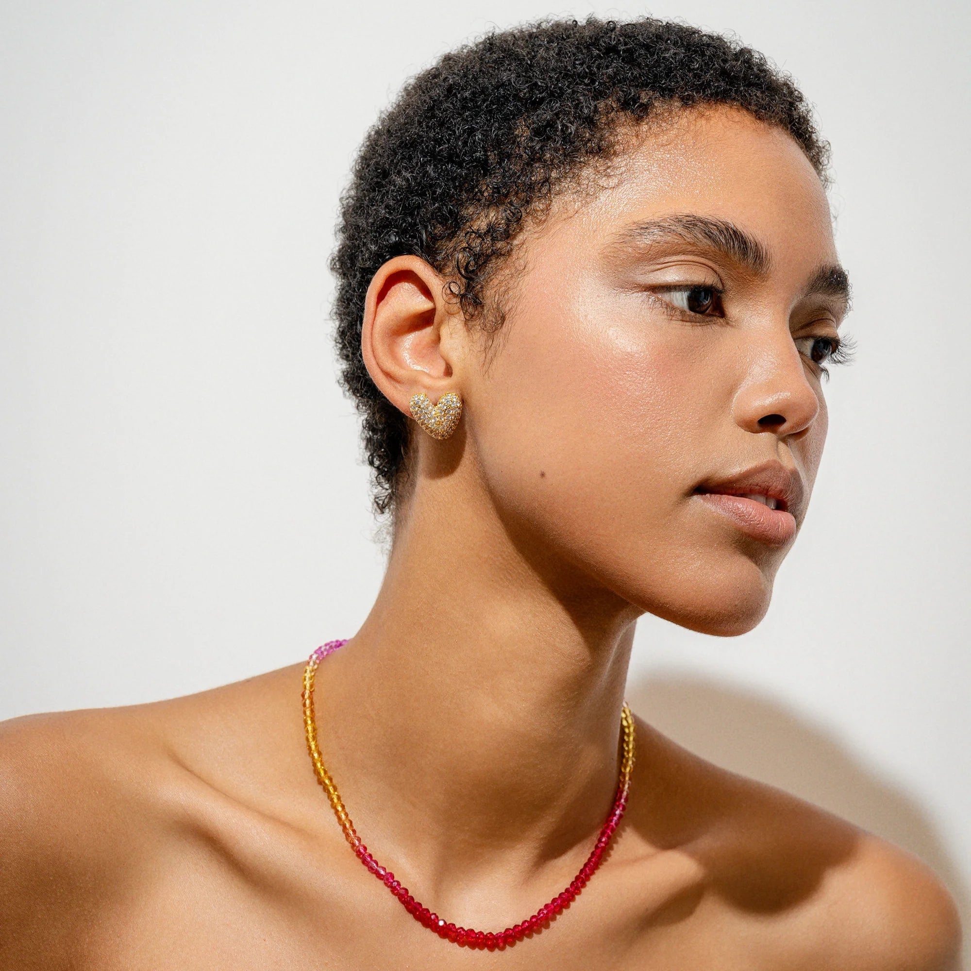 CRYSTAL HAZE CANDY FLOSS NECKLACE: SUNSET