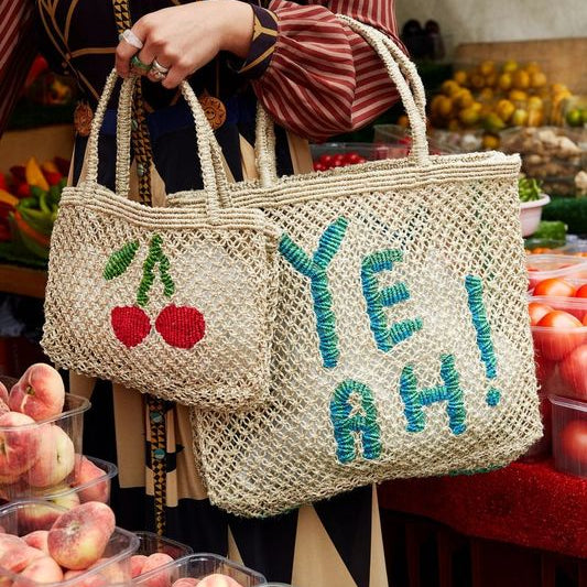 THE JACKSONS TRACY BAG: CHERRY / NATURAL