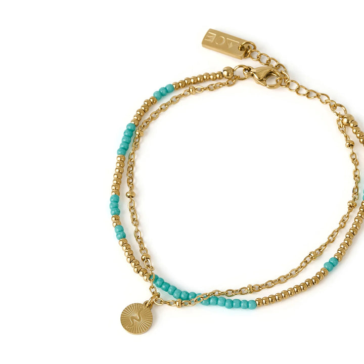ARMS OF EVE COBRA GOLD BRACELET: OCEAN