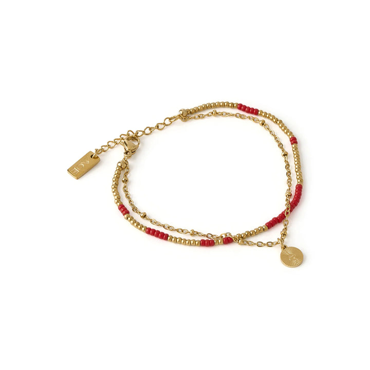ARMS OF EVE COBRA GOLD BRACELET: CHERRY