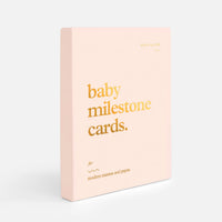 FOX & FALLOW BABY MILESTONE CARDS: CREAM