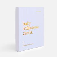 FOX & FALLOW BABY MILESTONE CARDS: POWDER BLUE