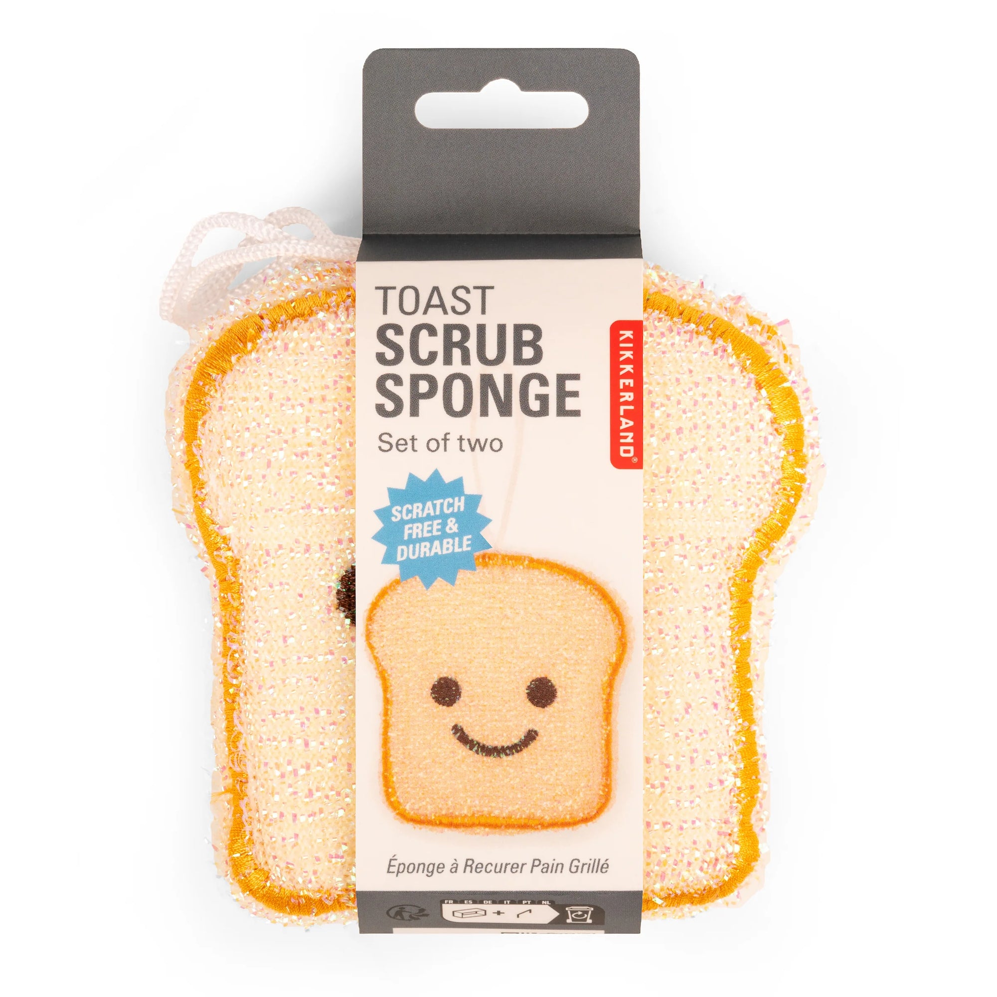 SCRUB SPONGE SET OF 2: TOAST