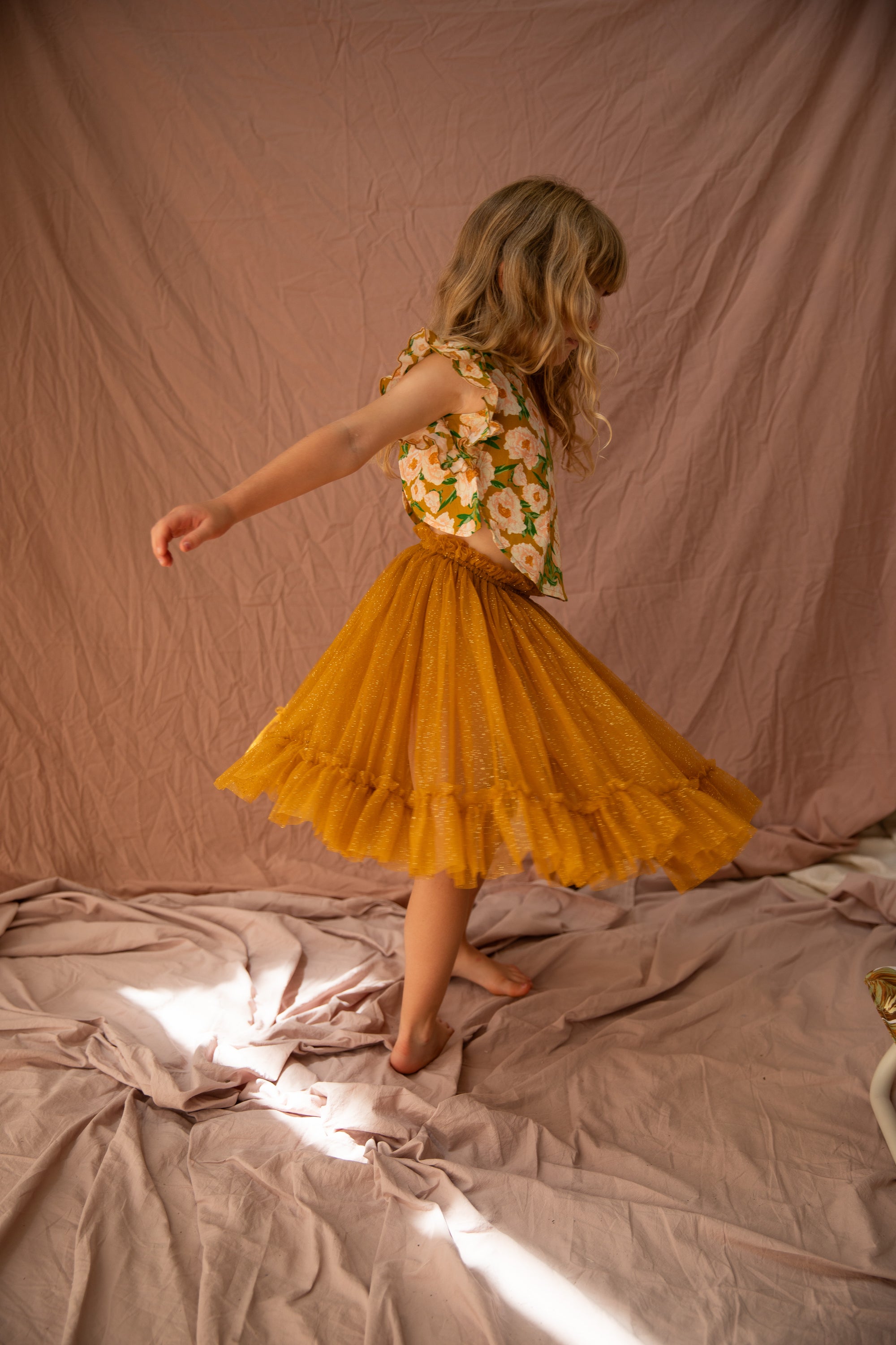 BELLA + LACE CARRIE TUTU: MUSTARD