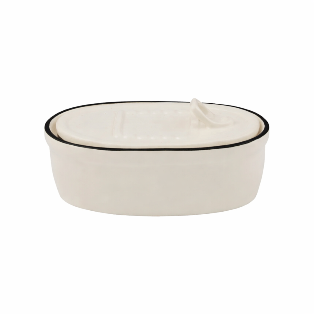 LATTA CERAMIC TIN: BLACK