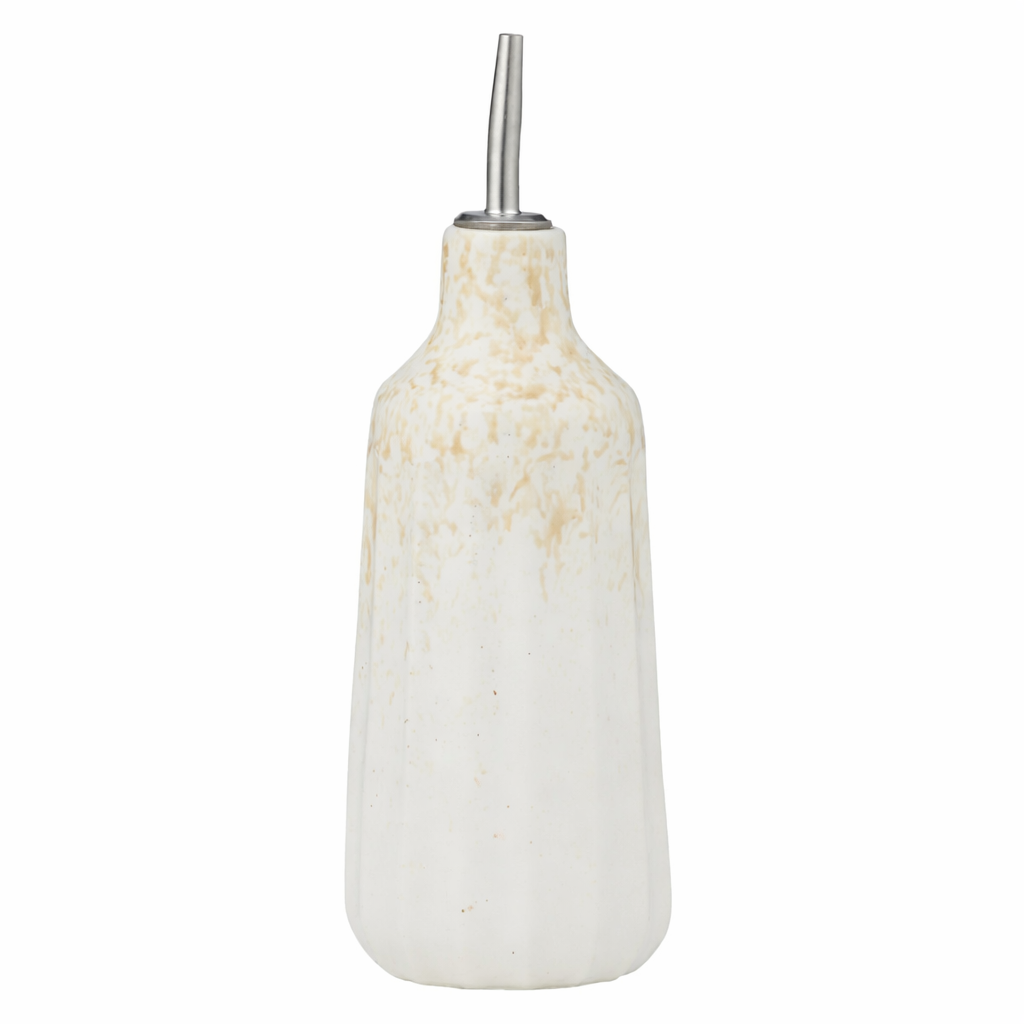 STUDIO CERAMIC OIL BOTTLE: NOUGAT