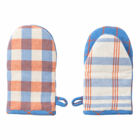 KIT RECYCLED COTTON MITT: BLUE