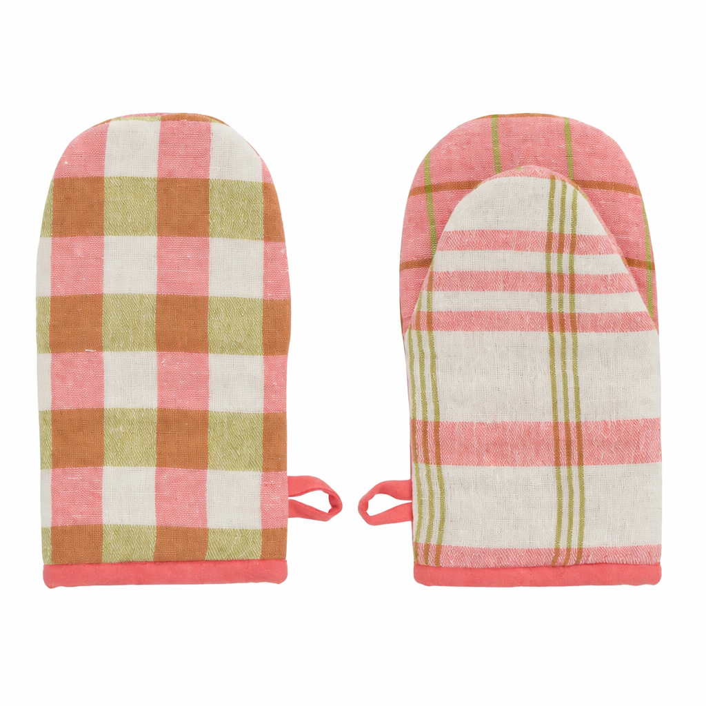 KIT RECYCLED COTTON MITT: PINK