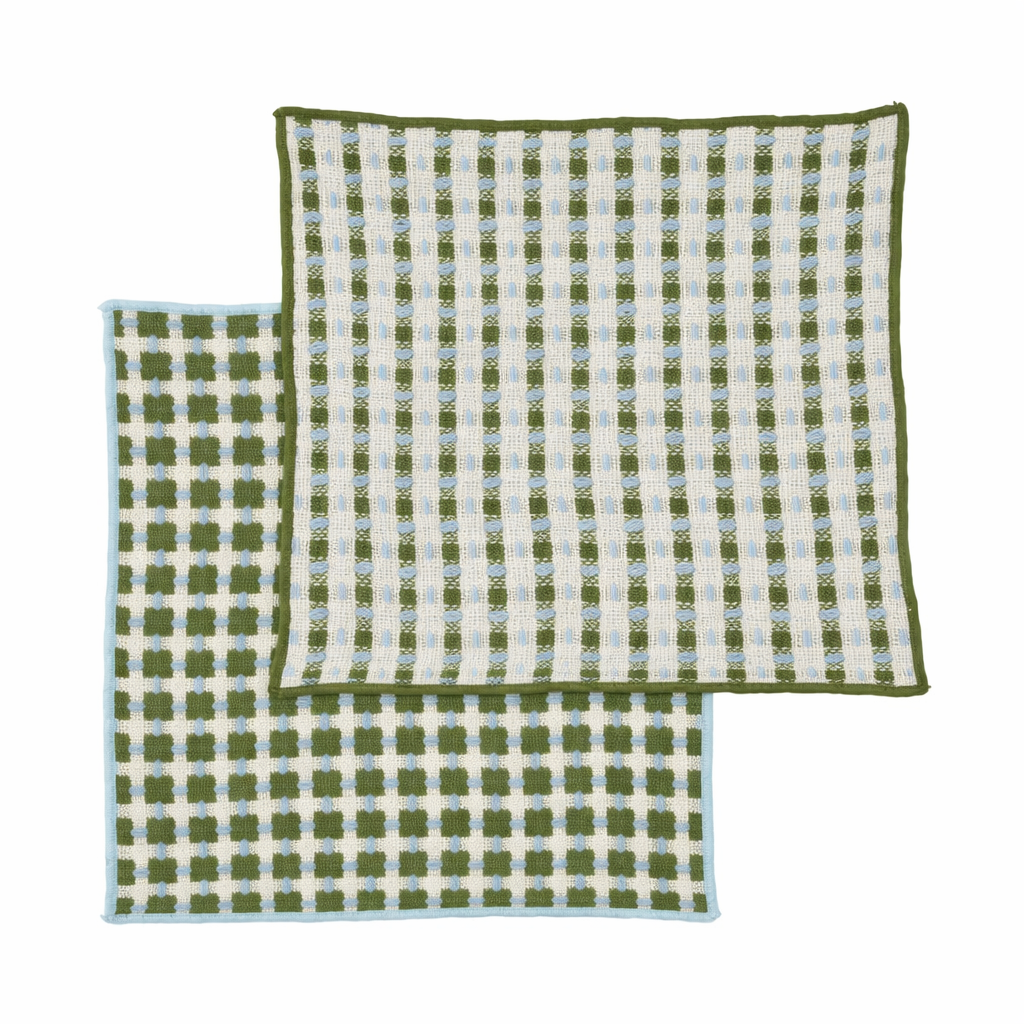 KIT RECYCLED COTTON DISHCLOTH: OLIVE