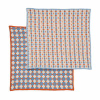 KIT RECYCLED COTTON DISHCLOTH: BLUE