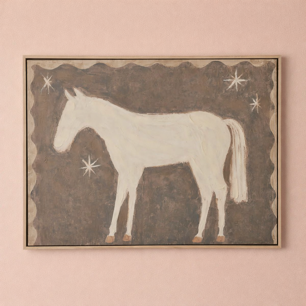 PONY ASH FRAME OIL CANVAS