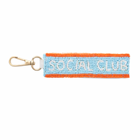 SOCIAL CLUB BEADED KEYRING