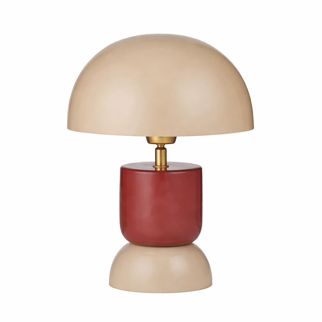 RIO METAL LAMP: TAUPE/RUSSET