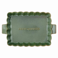 TOSCANA CERAMIC RECTANGLE BAKER DISH: OLIVE