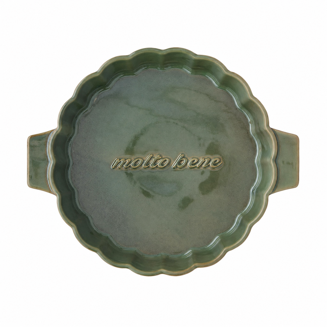 TOSCANA CERAMIC ROUND BAKER DISH: OLIVE