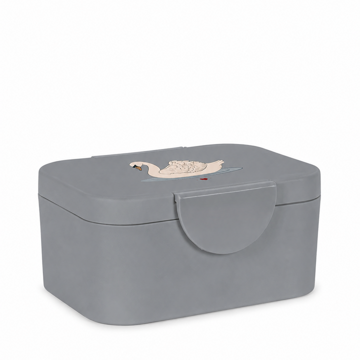 Konges Sløjd Lunch Box Swan Blue - kids lunch box