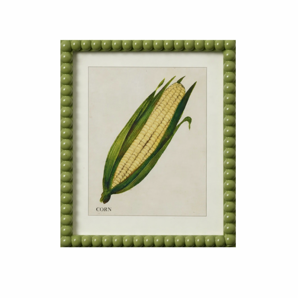 CRISP FRAME GLASS PRINT: CORN