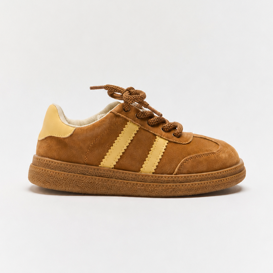 WALNUT MELBOURNE LUCA SNEAKER: TAN