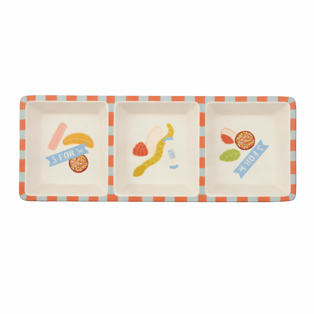 MILK BAR 3-DIV BAMBOO FIBRE TRAY