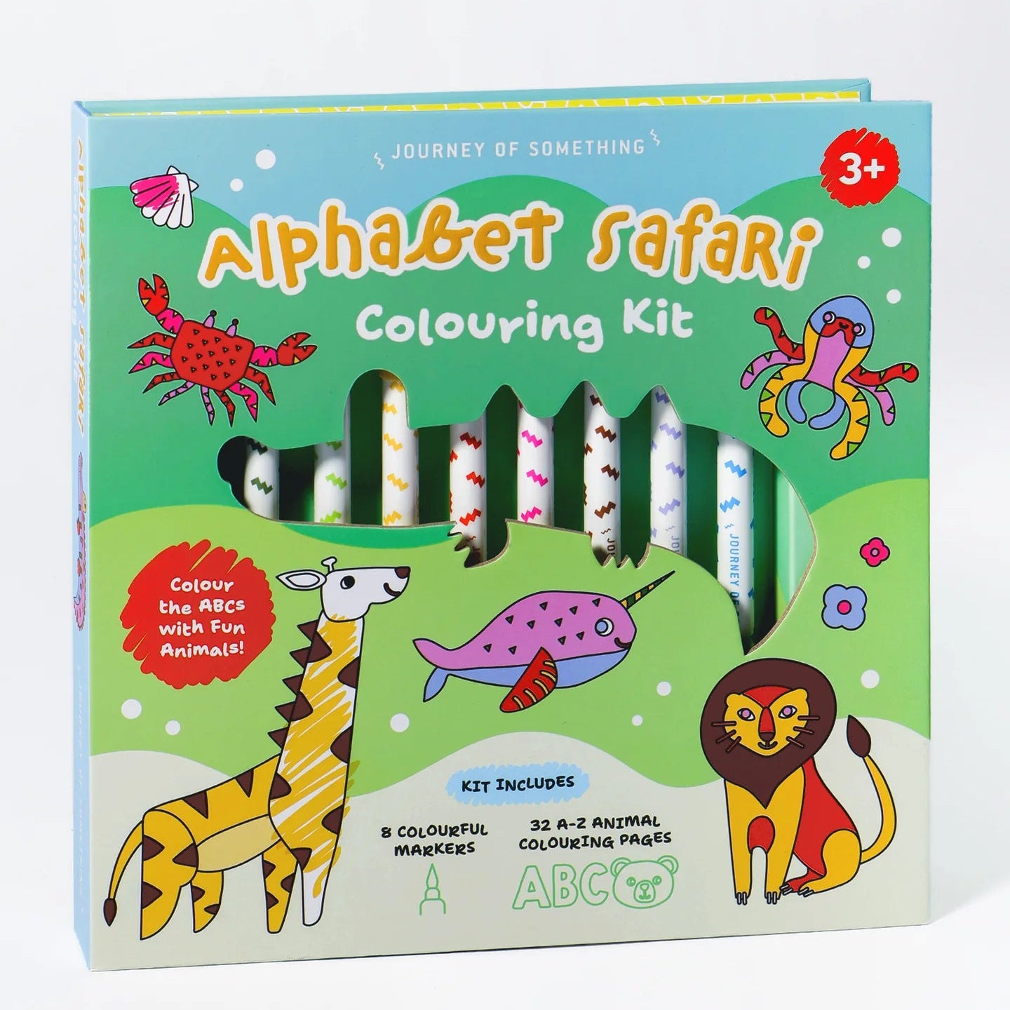 JOURNEY OF SOMETHING ALPHABET SAFARI COLOURING KIT