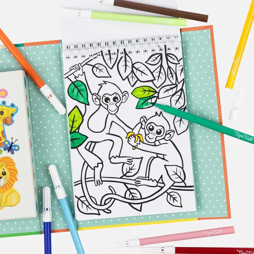 TIGER TRIBE COLOURING SET: ZOO