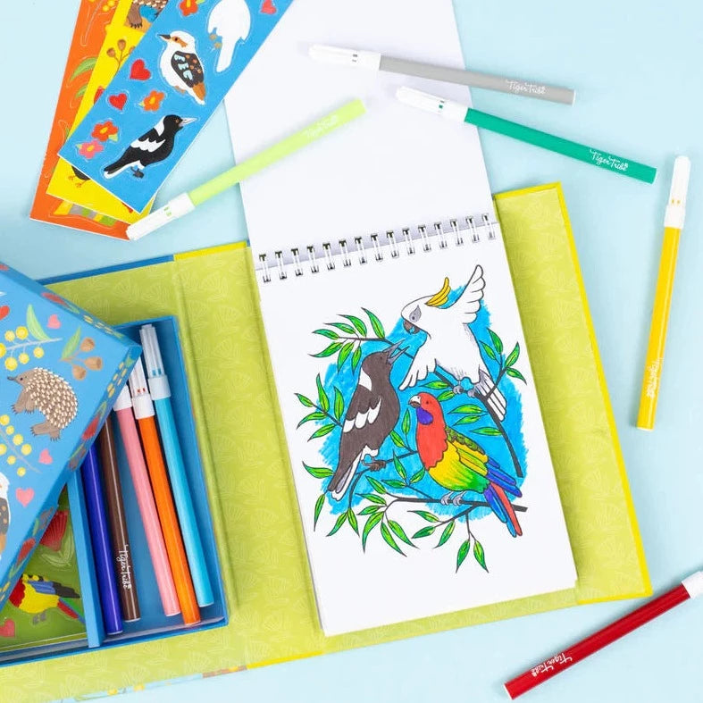TIGER TRIBE COLOURING SET: AUSSIE ANIMALS