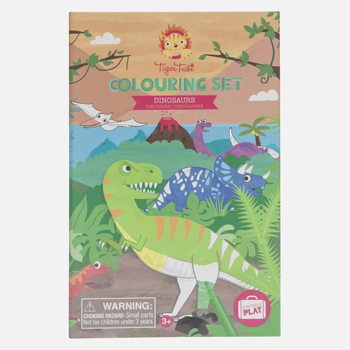 TIGER TRIBE COLOURING SET: DINOSAURS