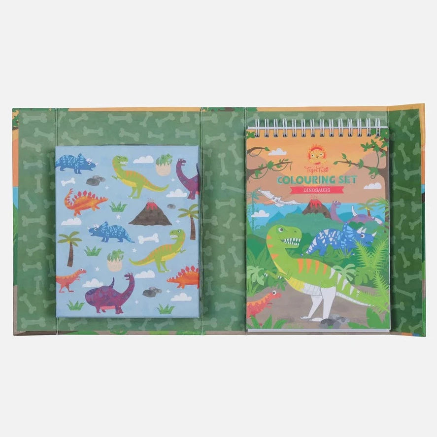 TIGER TRIBE COLOURING SET: DINOSAURS