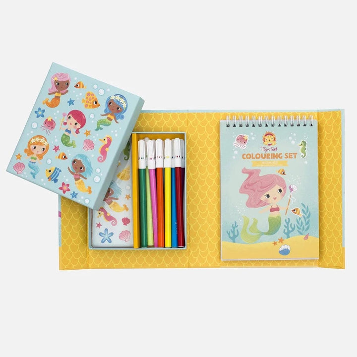 TIGER TRIBE COLOURING SET: MERMAIDS