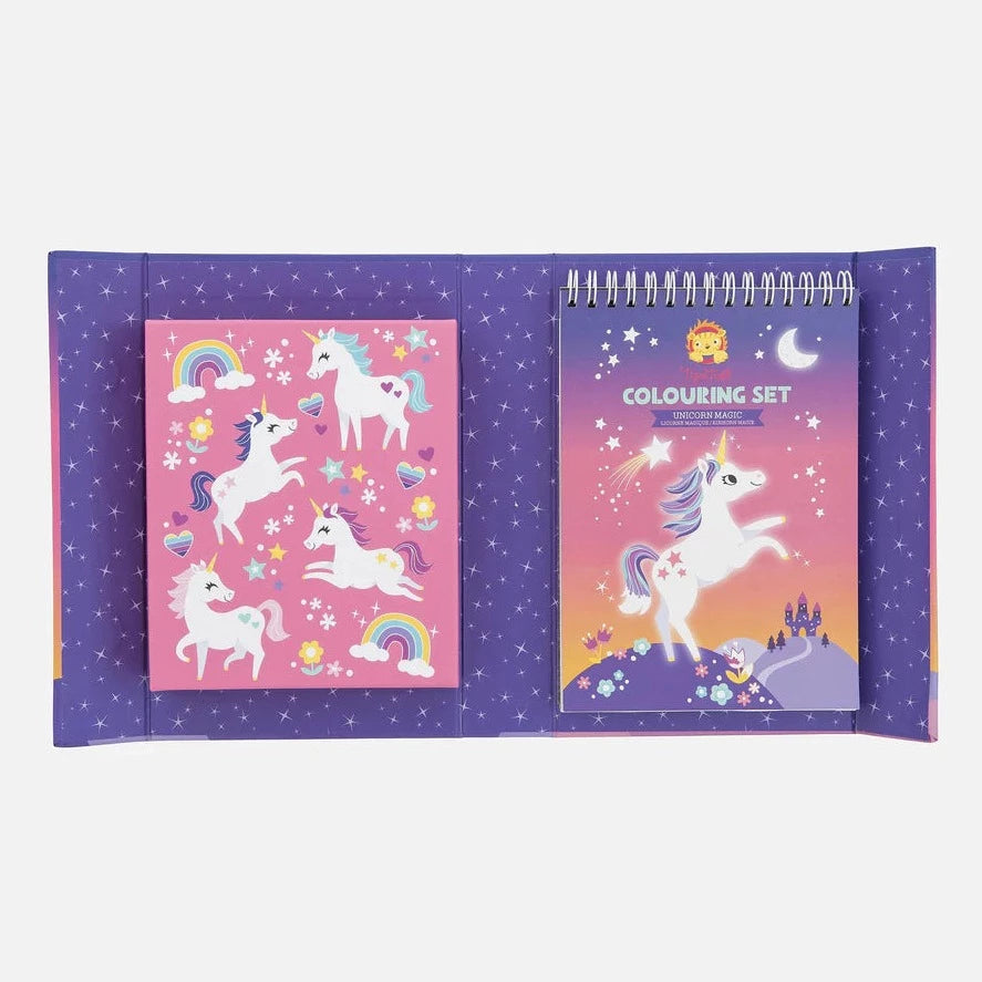 TIGER TRIBE COLOURING SET: UNICORN MAGIC
