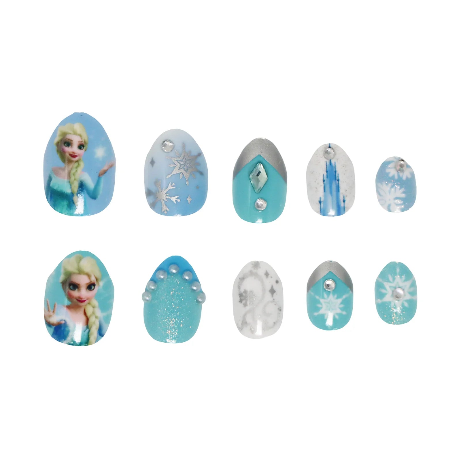 DISNEY FROZEN 3D PRESS ON NAIL SET