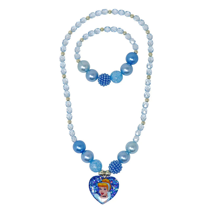 DISNEY PRINCESS: CINDERELLA NECKLACE BRACELET SET